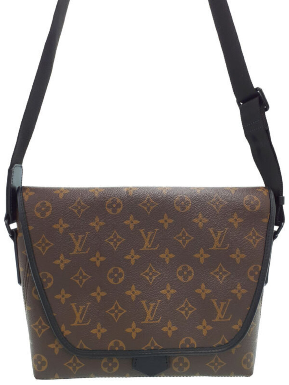 Louis Vuitton Monogram Macassar Brown Magnetic Messenger Shoulder Bag